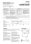 PDX-B1 USER`S MANUAL