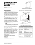 Page 1 8841G01A.DS4 1 SuperBus® 2000 Energy Saver Module