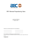 RPV Remote Proportioning Valve