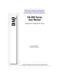 VXI-MIO Series User Manual Multifunction I/O Modules for VXIbus