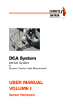 DCA System USER MANUAL VOLUME I
