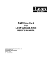 E&M Voice Card For LOOP-AM3440