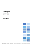 CFW100 - CCAN - CANopen Communication Module User`s Manual
