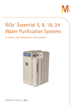 RiOs™ Essential 5, 8, 16, 24 Water Purification Systems