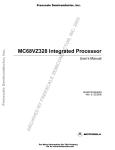 MC68VZ328 Integrated Processor User`s Manual