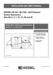 KESSEL SE CN / SE CNS – Self Disposal Grease Separators Size