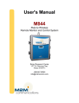 User`s Manual M844 - M2M Communications