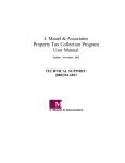 J. Mauel & Associates Property Tax Collection Program User Manual