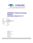 CONAHEC`s Student Exchange Program Information System Ver 1.1