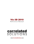 Vic-3D 2010 - Correlated Solutions