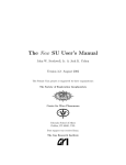 The New SU User`s Manual