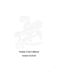 Templar 5 User`s Manual Version 5.5.57.25