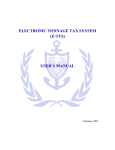 ELECTRONIC TONNAGE TAX SYSTEM (E