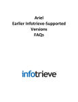 Earlier Infotrieve - Supported Versions