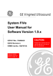 System FiVe User Manual for Software Version 1.9.x GE Vingmed