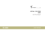 LED Bar 120/4 RGB DMX LED floodlight user manual