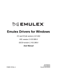 Emulex Drivers for Windows V2.41 User Manual