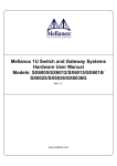 Mellanox 1U Switch and Gateway Systems Hardware User Manual