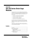 SCC-SG Series Strain Gage Modules User Guide