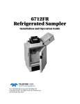6712FR Refrigerated Sampler User Manual