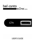 User Guide - Bel Canto Design