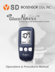 performing a blood glucose test