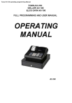 Towa AX-100 operating programming Manual - THE