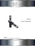 STEAM STM-1 User Manual - STEAM Electronic Cigarettes