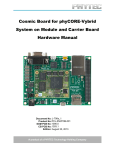 System on Module and Carrier Board Hardware Manual Cosmic