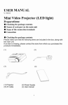 USERMANUAL Mini Video Projector (LED light)