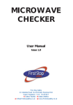MICROWAVE CHECKER User Manual