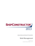 Weld Management-master - ShipConstructor Software Inc.