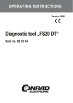 Diagnostic tool „FS20 DT“