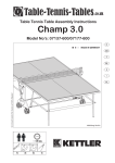 Kettler Champ 3.0 user manual, parts list and build instructions