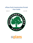 ePlans User Manual - Park Construction Permit