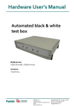 Hardware User`s Manual Automated black & white test box
