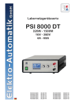 User manual PSI 8000 DT series