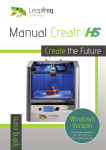 Creatr HS Materialise Manual for Windows