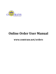Online Order User Manual