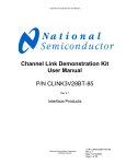 Channel Link Demonstration Kit User Manual