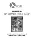 Diomedes Control Cabinet, User`s Manual and