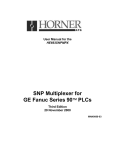 User Manual for the HE693SNPMPX SNP Multiplexer