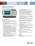 Spectrum Analyzers SPECMON Series Datasheet