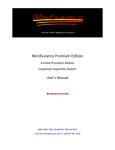 WindSurance Premium Edition User`s Manual