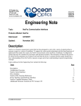 NeoFox Communication Interfaces Engineering Note