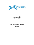 Cayuse424 User Reference Manual