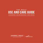 THE WOLF USE AND CARE Guide