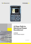 Bulletin CW500-01EN CW500 Power Quality Analyzer