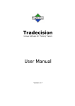 Tradecision User Manual