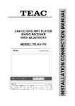 INSTALLATION CONNECTION MANUAL
